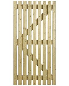 ORC3F ORCHARD FLAT GATE TREATED GREEN SLATTED 0.915M W X 1.75M H