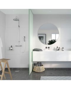 FIBO 2094-M66S  WALL PANEL 600 X 2400MM CRYSTAL WHITE SILK