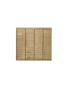 (C) 6' X 5' (1.83M x 1.52M) PRESSURE TREATED SUPERLAP FENCE PANEL