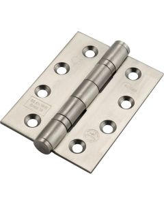 PK854  BEARING HINGE 102MM X 76MM X 3MM GRADE 13 CERTIFIRE SATIN STAINLESS STEEL [PK-3]