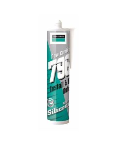 (C) 3279677/C05 DOW CORNING 796 PVC-U SILICONE SEALANT WHITE 310ML