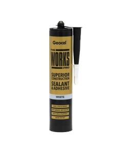 GEOCEL THE WORKS PRO SEALANT & ADHESIVE WHITE 290ML