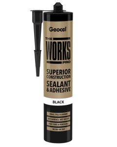 GEOCEL THE WORKS PRO SEALANT & ADHESIVE BLACK 290ML