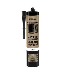 GEOCEL THE WORKS PRO SEALANT & ADHESIVE GREY 290ML