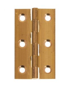 J14620 ECLIPSE SOLID DRAWN BRASS BUTT HINGE 51 X 29MM SELF COLOUR - [PR] PRE PACK