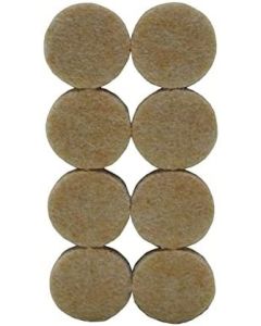 SU07P SELF ADHESIVE RIGID FELT PADS 25MM DIA. [PK X 8]