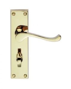 CBS54WC VICTORIAN SCROLL LEVER BATHROOM BRASS