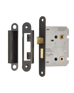 (C) BAE5030MB/RP BATHROOM LOCK 76MM MATT BLACK