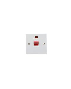 PPJ076SW ASTA 45AMP COOKER SWITCH WHITE WITH NEON