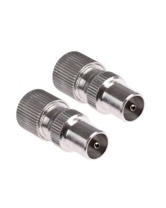 PPJ245 METAL COAX MALE PLUGS [PK X 2]