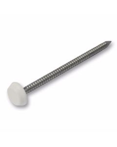 KESTREL 65MM S/STEEL WHITE PLASTIC HEADED POLYNAIL 10G - EACH