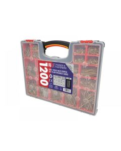 OPMPS1200Y FORGEFIX ORGANISER PRO MULTI PURPOSE SCREW KIT [CASE X 1200]