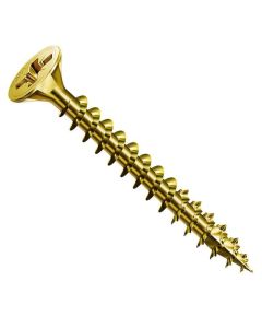 SPAX FLAT CSK POZI SCREWS YELLOW 3.0 X 25MM [PK X 25]