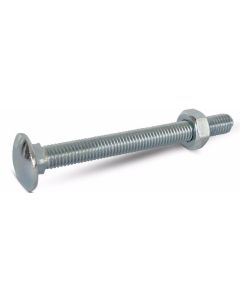 TIMCB625 FORGEFIX BZP STL CARR BOLT/NUT SQCUP HEX BOLT/NUT 25MM X M6