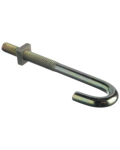 *CLEARANCE* HBN8100 FORGEFIX HOOK BOLT & NUT ZP 100MM X M8