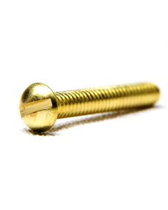 SE119P BRASS ROUND HEAD SLOTTED SCREWS 3/4" X 6 [PK X 14]