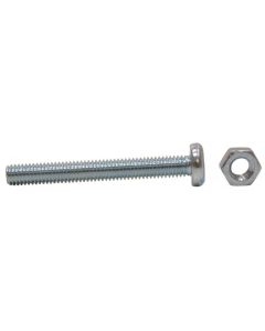 FA142P MACHINE SCREWS / NUTS ZP M4 X 50MM [PK X 9]