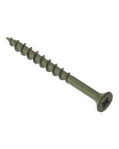 (C) FORGEFIX GREEN DECKING SCREWS 4.5 X 60MM [BOX X 200]