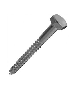 (C) TIMCS1050 FORGEFIX BZP STEEL COACH SCREW HEX HEAD BZ M10 X 50MM