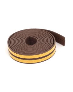 1.01.0380.0015.10 SELF ADHESIVE FOAM WEATHER STRIPPING 15 MTRE BROWN