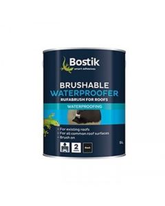 BOSTIK RUFABRUSH BRUSHABLE WATERPROOFER  FOR ROOFS BLACK 2.5LTR