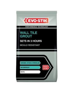 EVOSTIK 30812723 WALL TILE GROUT WHITE 1.5KGS