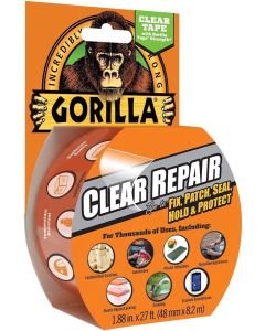 3044701-KIT GORILLA TAPE CLEAR WATERPROOF REPAIR 8.2M D/PACK