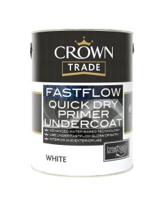 (C) 5090814 CROWN TRADE FASTFLOW QUICK DRY PRIMER/UNDERCOAT WHITE 1LTR