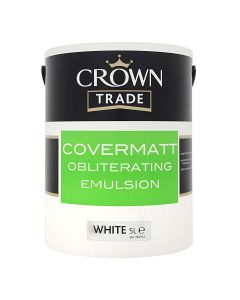 5023890 CROWN TRADE COVERMATT WHITE 5LTR