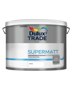 (C) 5091663 DULUX TRADE SUPERMATT WHITE 10LTR