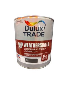 5180412 DULUX TRADE WEATHERSHIELD EXTERIOR UNDERCOAT DARK GREY 2.5LTR