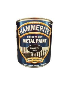 5084866 HAMMERITE SMOOTH METAL PAINT BLACK 2.5LTR