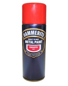 5092967 HAMMERITE SMOOTH METAL PAINT RED 400ML AEROSOL