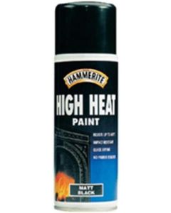 5092866 HAMMERITE HI-HEAT PAINT MATT BLACK AEROSOL 400ML