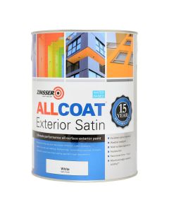 ZN7200002A1 ZINSSER ALLCOAT EXTERIOR SATIN WHITE 5LTR