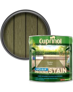 5083465 CUPRINOL ANTI-SLIP DECKING STAIN GOLDEN MAPLE 2.5LTR