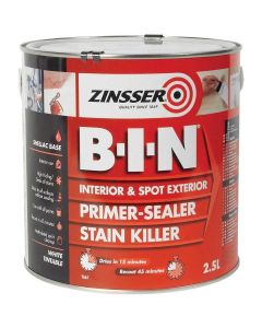 ZN7020001C1 ZINSSER B.I.N. WHITE PIGMENTED PRIMER 2.5LTR