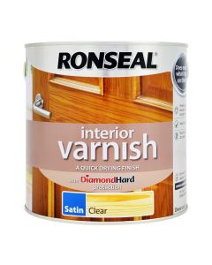 RONSEAL TRADE 38555 INTERIOR CLEAR SATIN VARNISH 2.5LTR