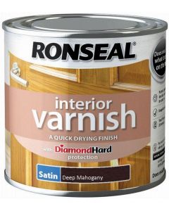 RONSEAL 36828 INTERIOR SATIN VARNISH DEEP MAHOGANY 250ML