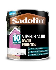 5028826 SADOLIN SUPERDEC SATIN WHITE 2.5LTR