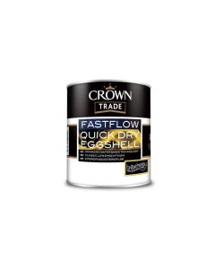 5093673 CROWN TRADE FASTFLOW QUICK DRY EGGSHELL WHITE 1LTR