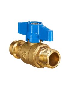 (C) PBV20B MAINCOR PRESS BLUE HANDLE BALLVALVE 20MM