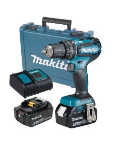 MAKITA DHP485F001 18V LXT BRUSHLESS COMBI C/W 2 X 3AH BATTERIES & F.O.C TORCH