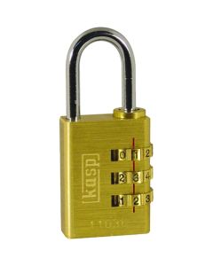 KASP K11030D BRASS COMBINATION PADLOCK 30MM