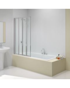 MB4 MERLYN 4 FOLD BATH SCREEN 850 X 1400MM