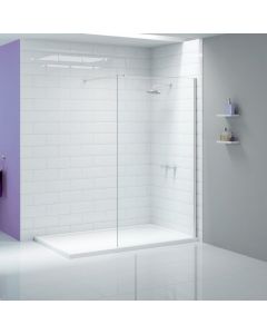 8W12 MERLYN IONIC SHOWERWALL 1200MM X 2015MM (REVERSIBLE, ADJUSTABLE 1175MM-1190MM)