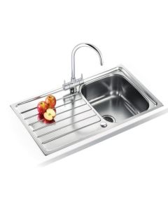 101.0625.552 FRANKE SKX61186PK SPARK SINGLE BOWL REVERSIBLE SINK & ATHENA TAP PACK (860MM X 500MM)