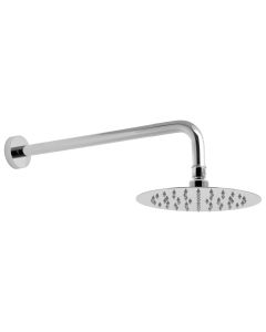 VADO AQB-RO/20/SA-C/P AQUABLADE SLIM ROUND SHOWER HEAD & ARM 200MM