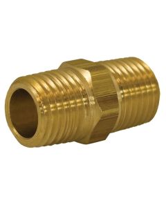 BRASS HEX NIPPLE 3/8"