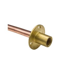 (C) BRASS WALL PLATE AND COPPER TAIL 15MM X 1/2" X 600MM